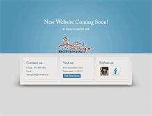 Tablet Screenshot of eltangoreceptionhall.com
